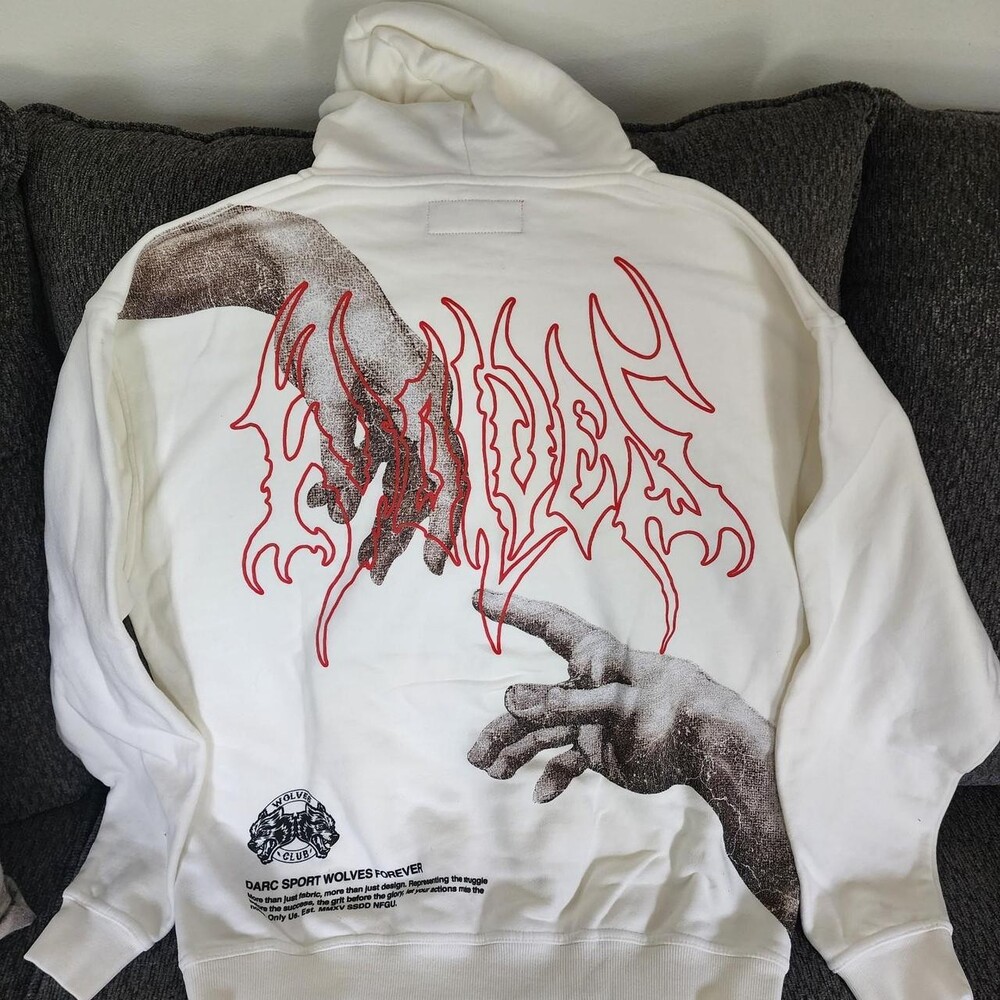 Darc Sport Creator V2 Pierce white hoodie, Size M #fitness #gymwear